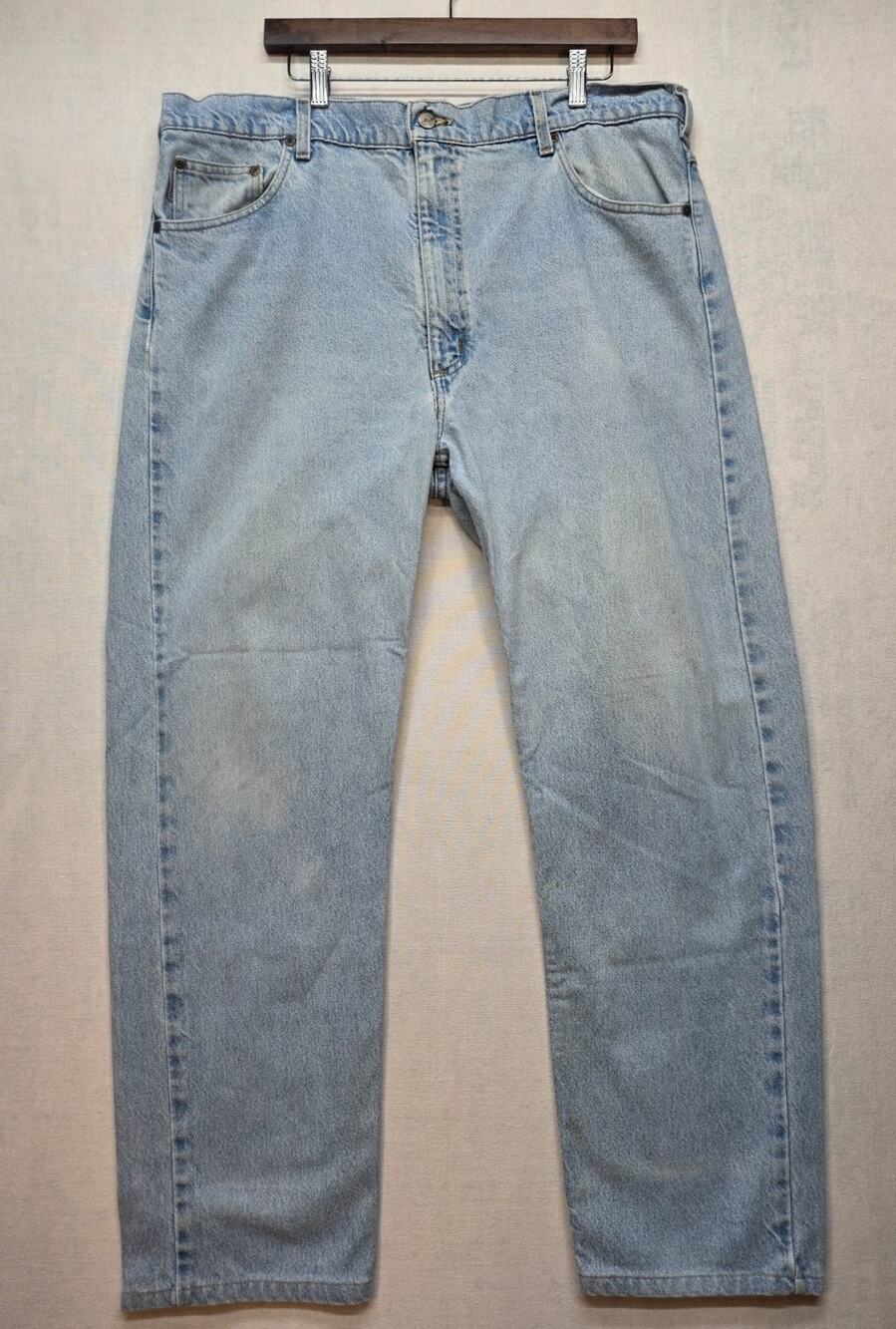VTG Carhartt B18STW Traditional Fit Blue Stonewash Jeans 40x32 July 2001 Y2K